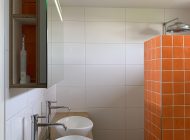 5 Badkamermeubel Spiegelkast Vakken met tegel Verwarmde spiegel